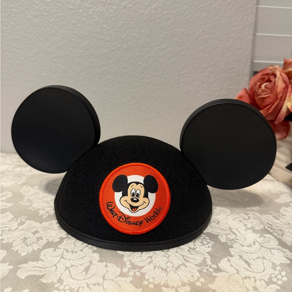 Disney Mickey Mouse Ears Hat Black Classic Retro Walt Disney World WDW